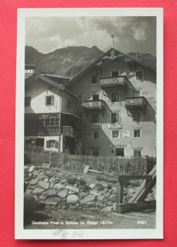 AK Sölden im Ötztal / 1930-1950 / Gasthaus Post / Tirol